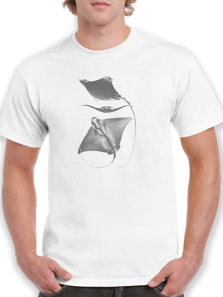 Grey-Scale Stingrays Iii. T-shirt -Studio W Designs