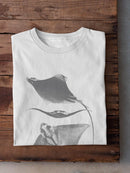 Grey-Scale Stingrays Iii. T-shirt -Studio W Designs