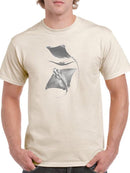 Grey-Scale Stingrays Iii. T-shirt -Studio W Designs