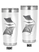 Grey-Scale Stingrays. Iii Tumbler -Studio W Designs