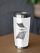 Grey-Scale Stingrays. Iii Tumbler -Studio W Designs