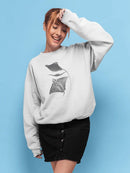 Grey-Scale Stingrays Iii. Sweatshirt -Studio W Designs
