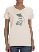 Grey-Scale Stingrays Iii. T-shirt -Studio W Designs