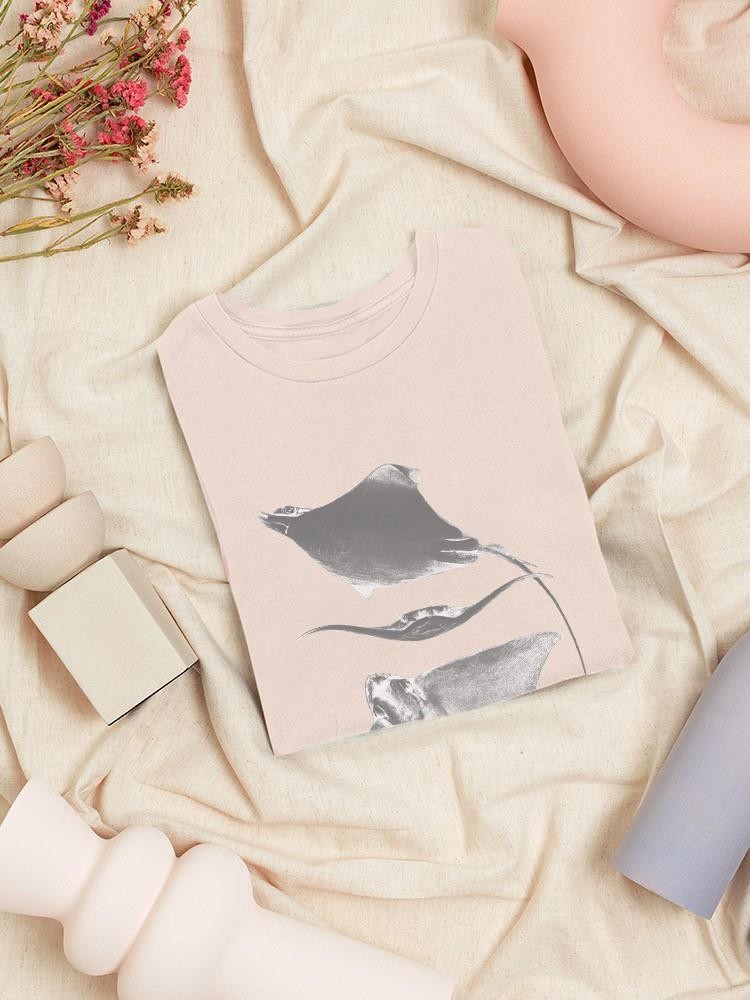 Grey-Scale Stingrays Iii. T-shirt -Studio W Designs