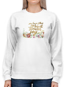 Floral Faith I Sweatshirt -Studio W Designs