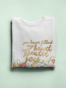 Floral Faith I Sweatshirt -Studio W Designs