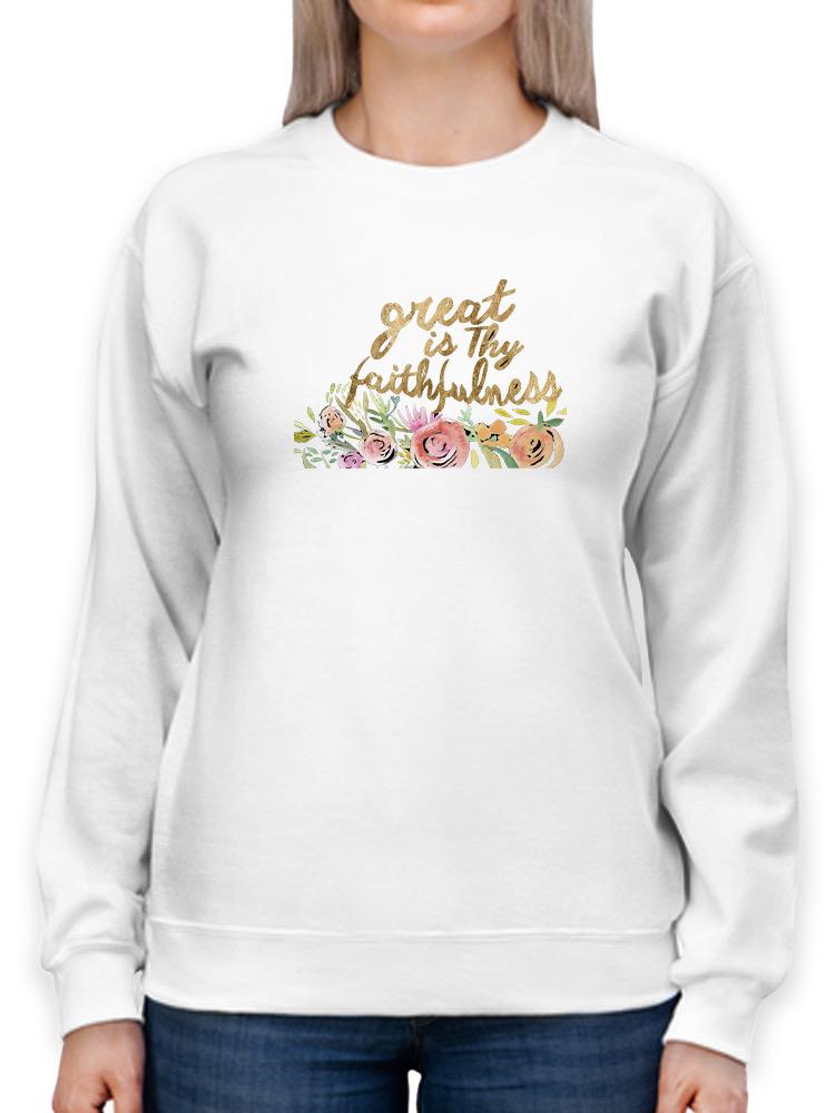 Floral Faith Ii Sweatshirt -Studio W Designs