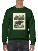 Deer And Moose Sweatshirt -Sydenham Edwards Designs