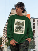 Deer And Moose Sweatshirt -Sydenham Edwards Designs