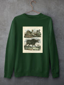 Deer And Moose Sweatshirt -Sydenham Edwards Designs