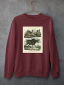Deer And Moose Sweatshirt -Sydenham Edwards Designs