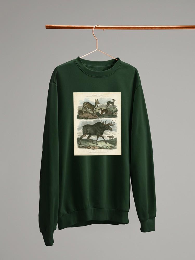Deer And Moose Sweatshirt -Sydenham Edwards Designs