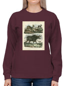 Deer And Moose Sweatshirt -Sydenham Edwards Designs