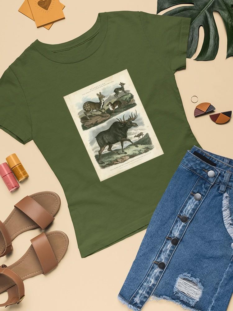 Deer And Moose T-shirt -Sydenham Edwards Designs