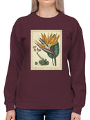 Golden Bird Of Paradise Sweatshirt -Sydenham Edwards Designs