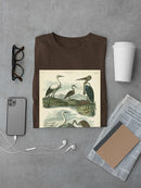 Heron And Crane T-shirt Men's -Sydenham Edwards Designs