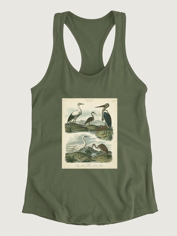 Heron And Crane T-shirt -Sydenham Edwards Designs