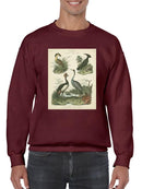 Heron And Crane Ii Sweatshirt -Sydenham Edwards Designs