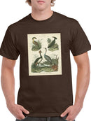 Heron And Crane Ii T-shirt Men's -Sydenham Edwards Designs