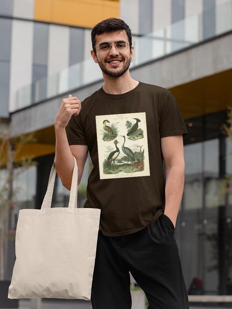 Heron And Crane Ii T-shirt Men's -Sydenham Edwards Designs