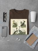 Heron And Crane Ii T-shirt Men's -Sydenham Edwards Designs