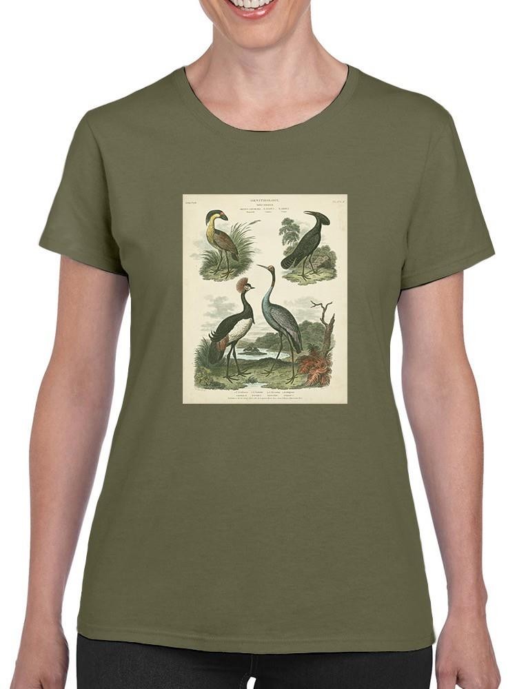 Heron And Crane Ii T-shirt -Sydenham Edwards Designs