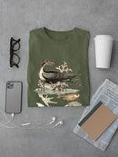Aquatic Birds I T-shirt -Sydenham Edwards Designs