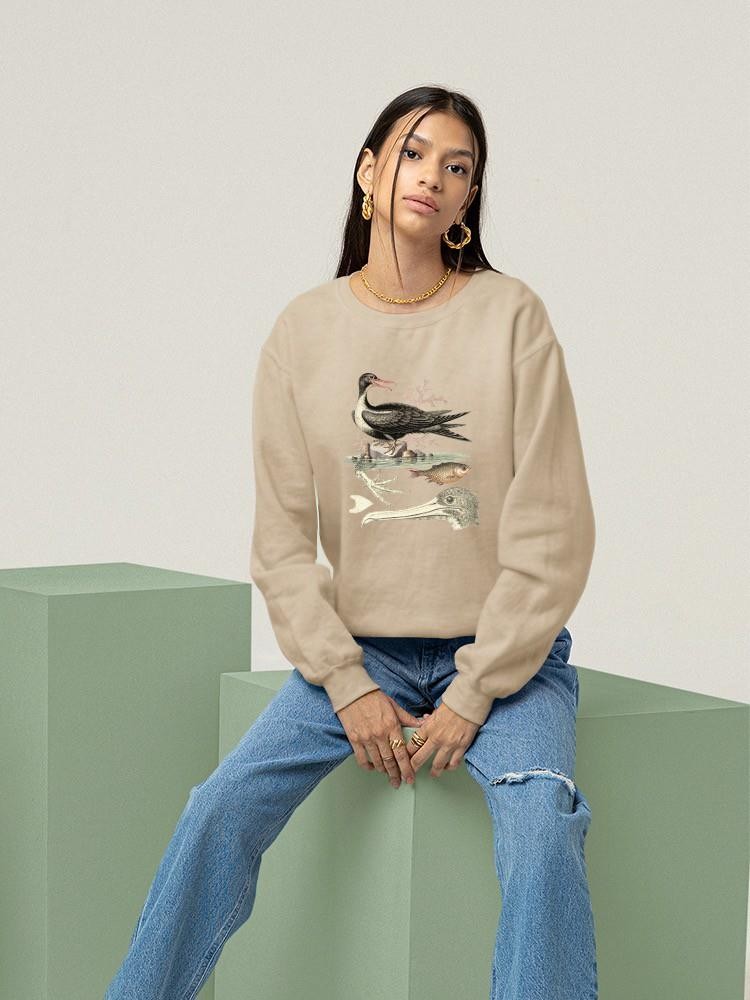 Aquatic Birds I Sweatshirt -Sydenham Edwards Designs