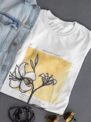 Floral Diary Iv T-shirt -Vanna Lam Designs