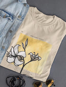 Floral Diary Iv T-shirt -Vanna Lam Designs