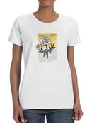 Floral Diary Ii T-shirt -Vanna Lam Designs
