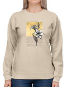 Floral Diary I Sweatshirt -Vanna Lam Designs