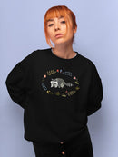 Critter And Foliage Iv Sweatshirt -Victoria Barnes Designs