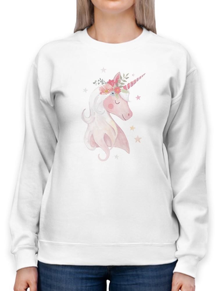 Sweet Unicorn Ii Sweatshirt -Victoria Barnes Designs