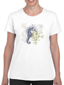 Coastal Ephemera Iv T-shirt -Victoria Barnes Designs
