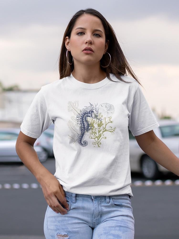 Coastal Ephemera Iv T-shirt -Victoria Barnes Designs