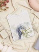 Coastal Ephemera Iv T-shirt -Victoria Barnes Designs