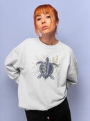 Coastal Ephemera Iii Sweatshirt -Victoria Barnes Designs
