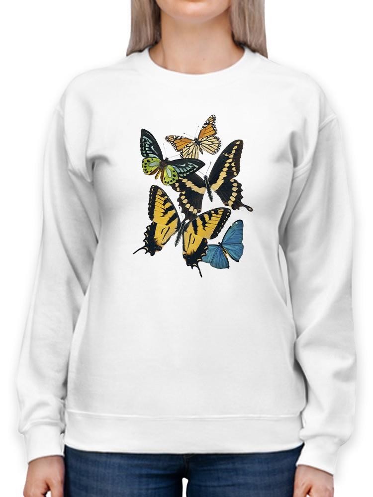 Butterfly Collage Sweatshirt -Victoria Barnes Designs