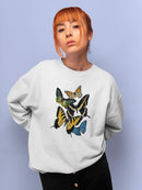 Butterfly Collage Sweatshirt -Victoria Barnes Designs