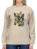 Butterfly Collage Sweatshirt -Victoria Barnes Designs