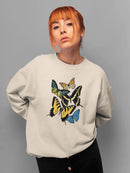 Butterfly Collage Sweatshirt -Victoria Barnes Designs