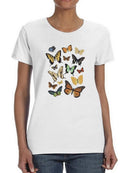 Collected Flutter Iii T-shirt -Victoria Barnes Designs