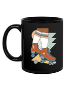 Let It Roll. Rollerskates Mug -Victoria Barnes Designs