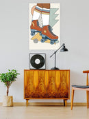 Let It Roll. Rollerskates Wall Art -Victoria Barnes Designs