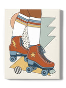 Let It Roll. Rollerskates Wall Art -Victoria Barnes Designs