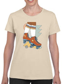 Let It Roll. Rollerskates T-shirt -Victoria Barnes Designs