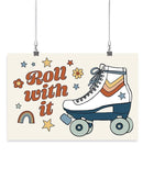 Roll With It. Rollerskates Wall Art -Victoria Barnes Designs