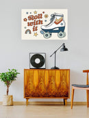Roll With It. Rollerskates Wall Art -Victoria Barnes Designs