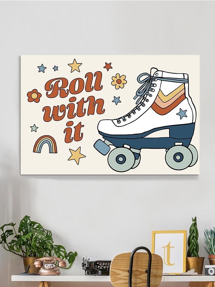 Roll With It. Rollerskates Wall Art -Victoria Barnes Designs